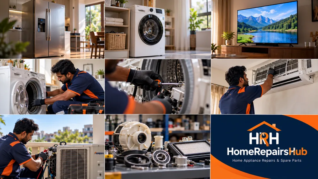 HomeRepairsHub technicians and home appliance spare parts